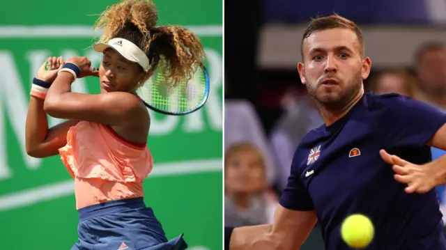 Naomi Osaka and Dan Evans