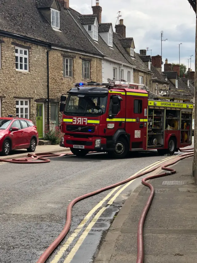 Fire engine in Witney