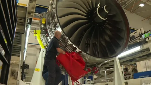 Workers at Rolls-Royce in Derby