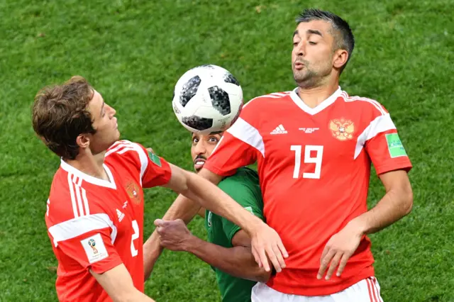 Mario Fernandes and midfielder Alexander Samedov