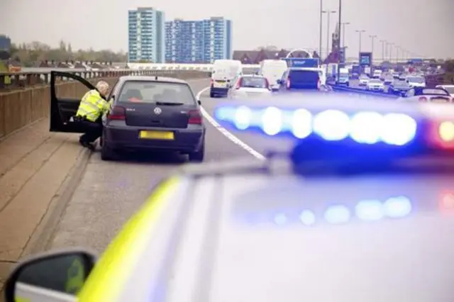 Car stopped by police