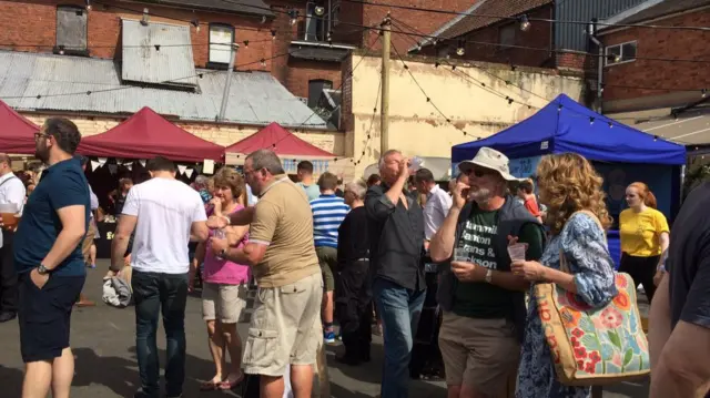 People at 2017's Indie Food Festival