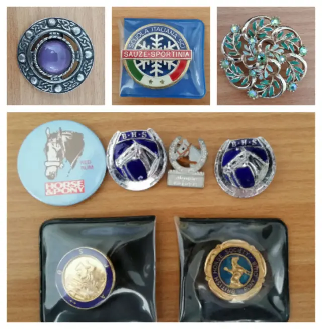 collection of brooches