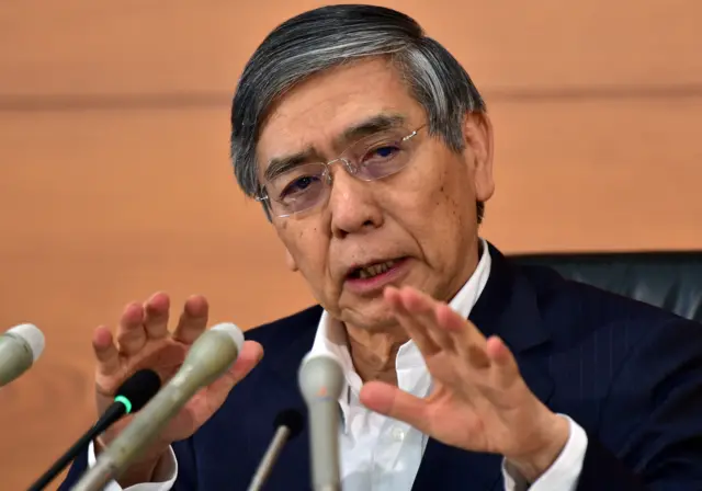 Haruhiko Kuroda, head of the BOJ