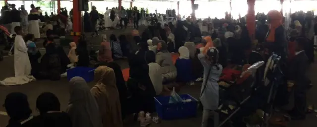 Prayers in car park