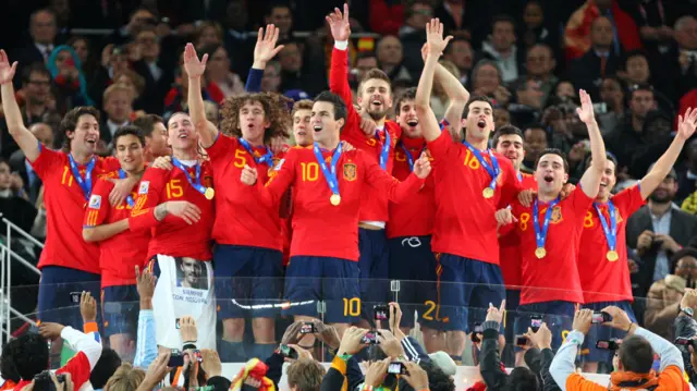 Spain win 2010 World Cup