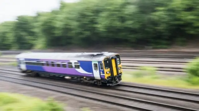 A train in Leeds