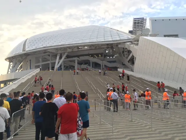 Fans arrive for Spain v Portugal