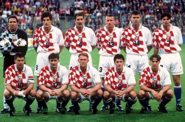 Croatia team during France 1998