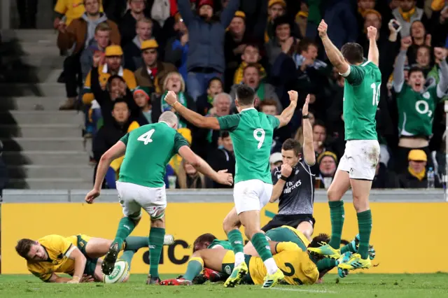 Ireland celebrate