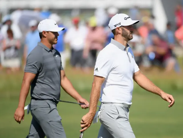 Brooks Kopeka and Dustin Johnson