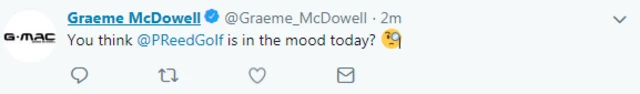 Graeme McDowell Twitter