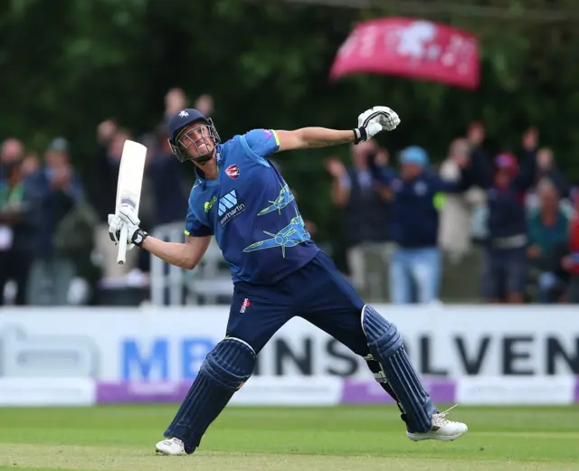 Harry Podmore celebrates