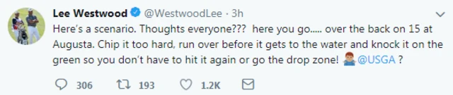 Lee Westwood Twitter