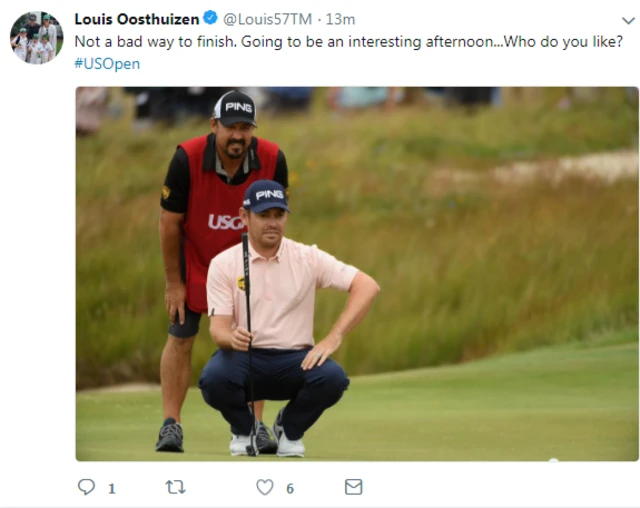 Louis Oosthuizen Twitter