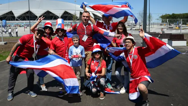 Costa Rica fans