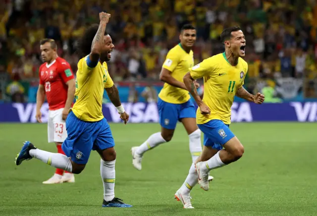 Philippe Coutinho celebrates