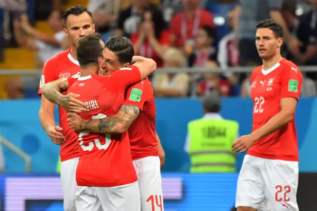 Switzerland celebrate