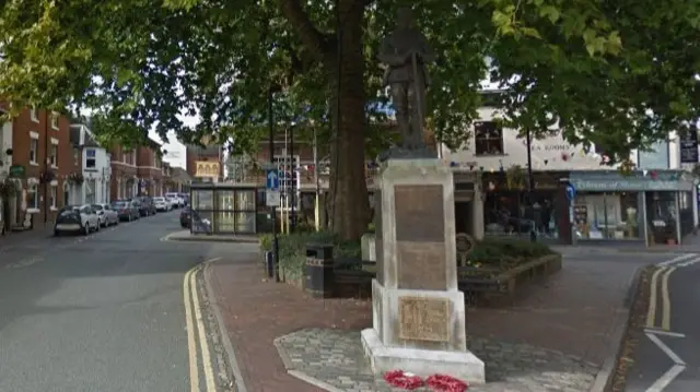 War memorial at Stone Granville Square