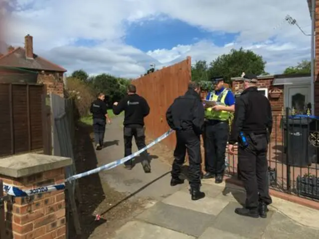 The cordon in Middlesbrough