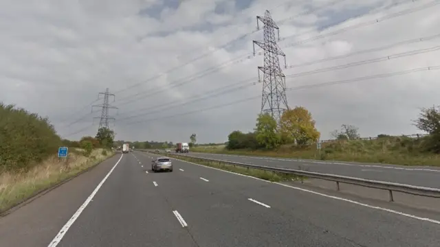 M69 between junction 1 and 2