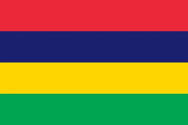 The national flag of Mauritius