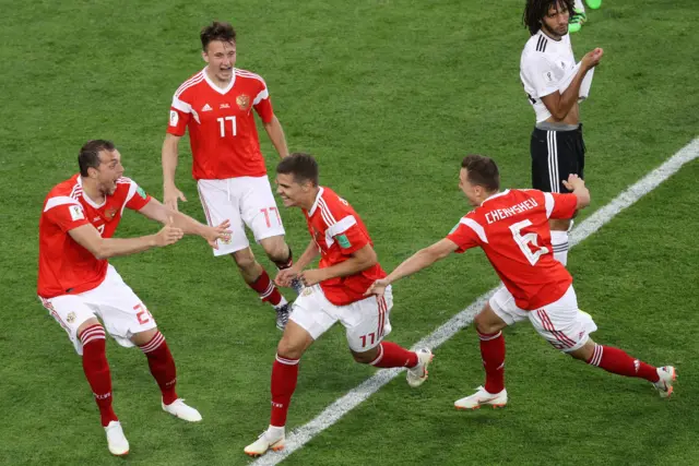 Russia 3-0 Egypt