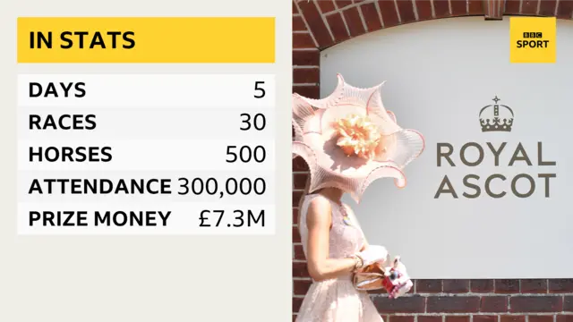 Royal Ascot in stats: 5 days, 30 races, 300,000 racecgoers