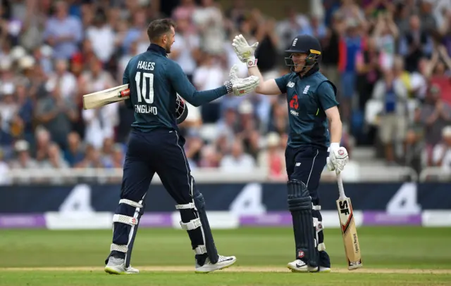 Eoin Morgan and Alex Hales