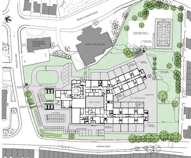 Plans for new Gibside School