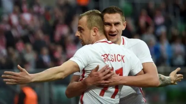 Kamil Grosicki during a match.