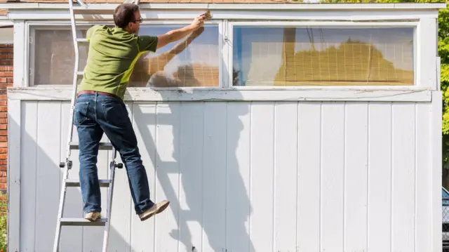 Man on ladder