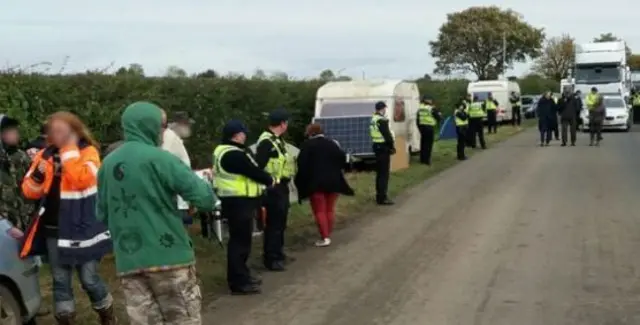 Fracking protesters