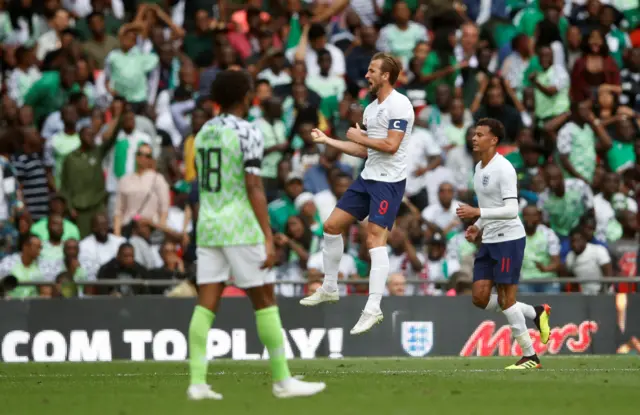 Harry Kane celebrates