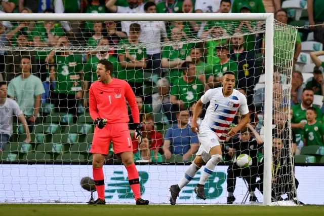 Bobby Wood celebrates