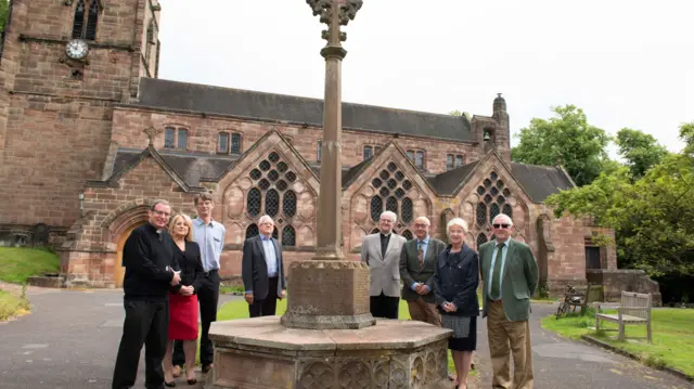 The memorial at St Michael and All Angels Church in Tettenhall