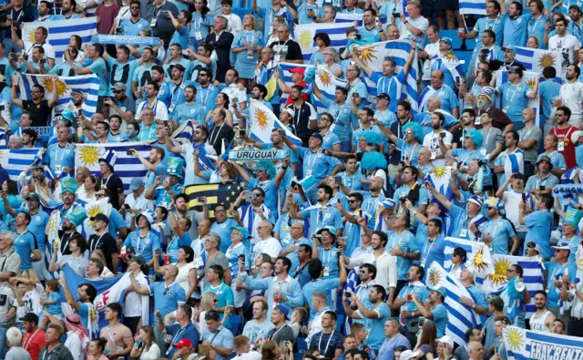 Uruguay fans