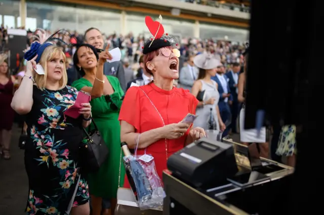 Woman at stall