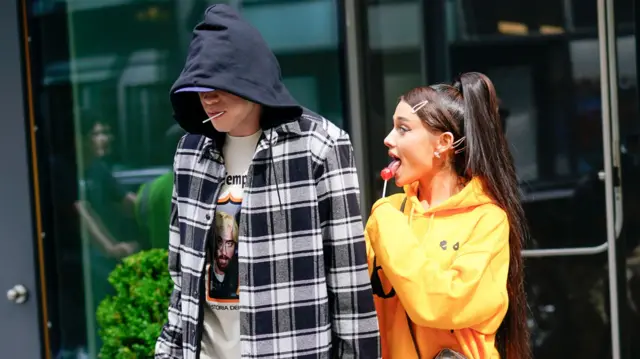 Pete Davidson and Ariana Grande