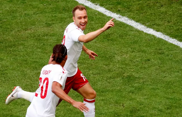 Denmark's Christian Eriksen