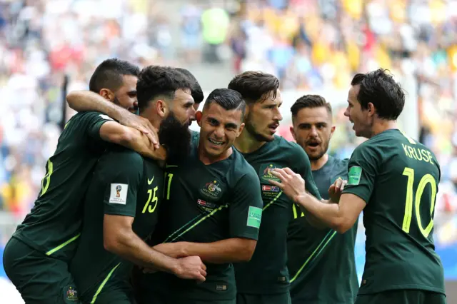 Australia celebrate