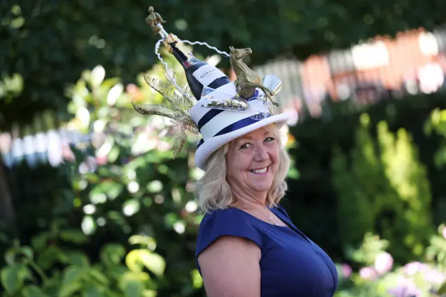 Champagne bottle hat