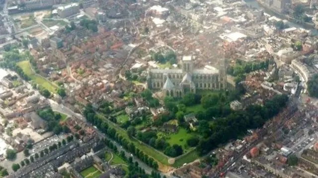 York from the air