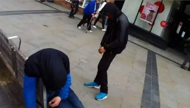 Officers filmed two young men under the influence of synthetic cannabinoids in Derby