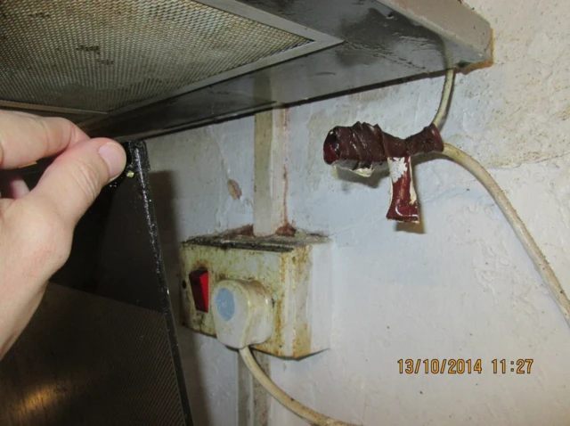 Electrics damaged in kitchen