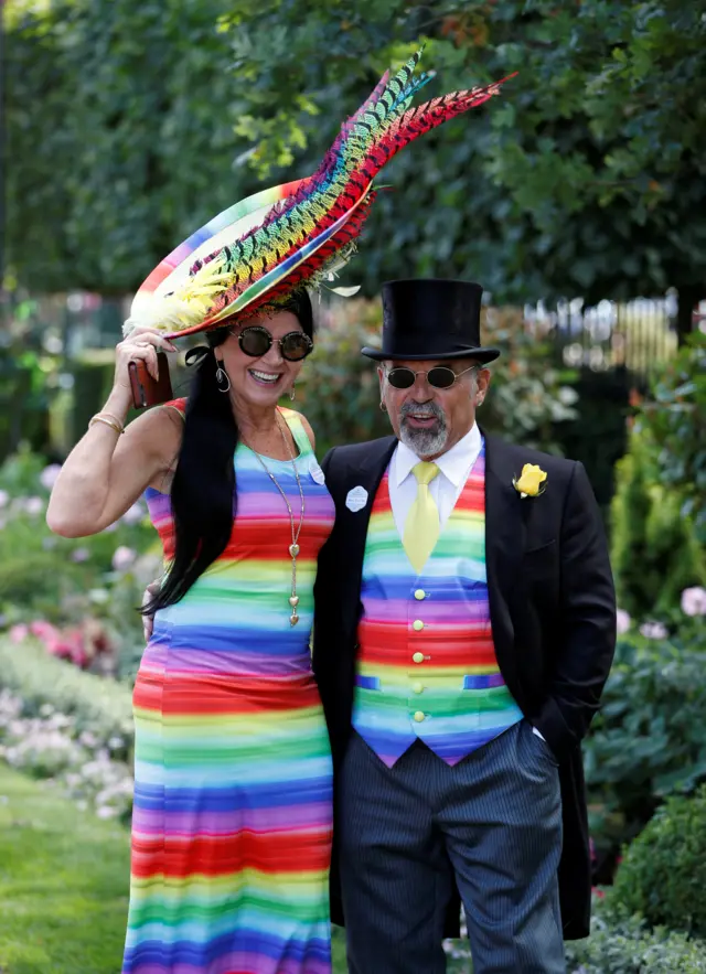 Colourful Ascot dress