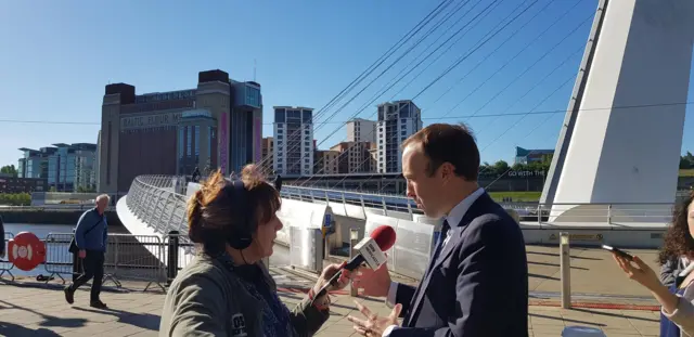 Anna Foster interviewing Matt Hancock