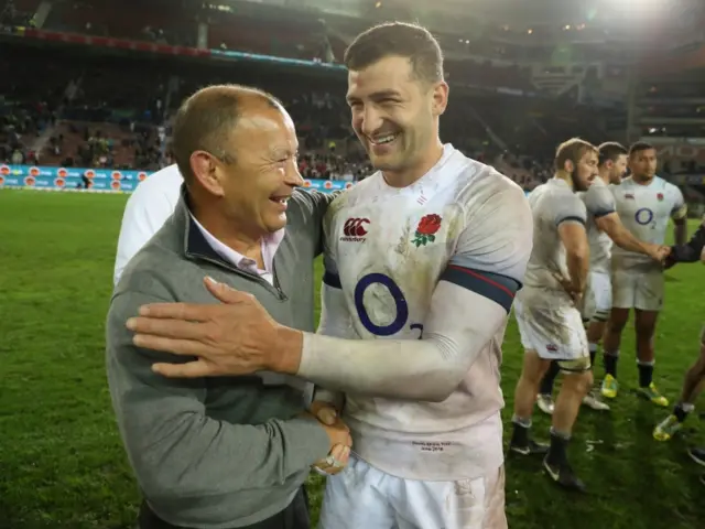 Eddie Jones and Jonny May