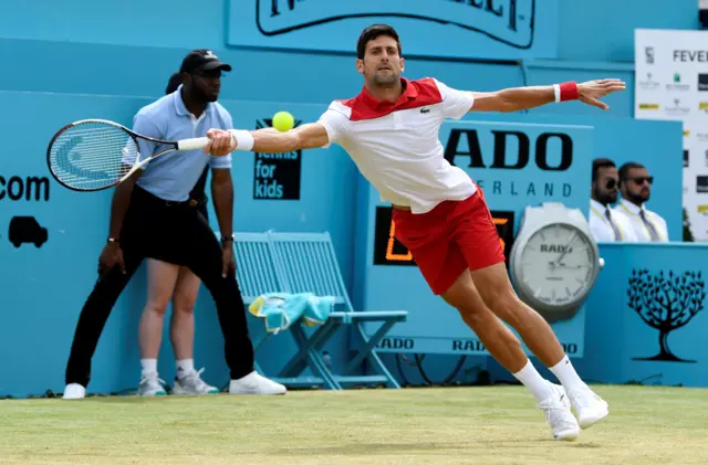 Novak Djokovic looking back to his best