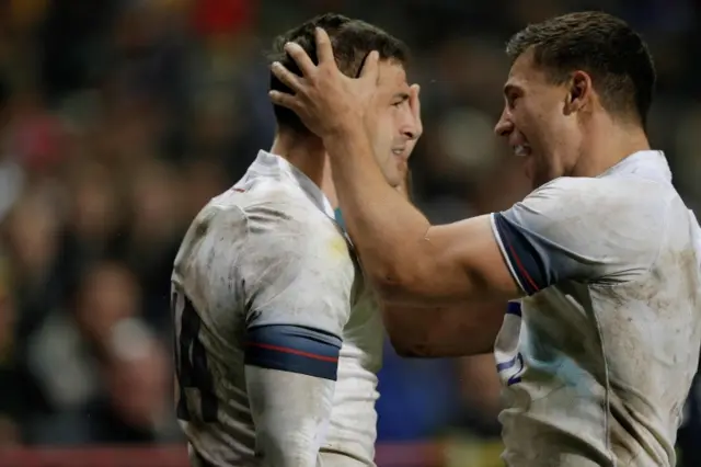 Jonny May and Ben Youngs